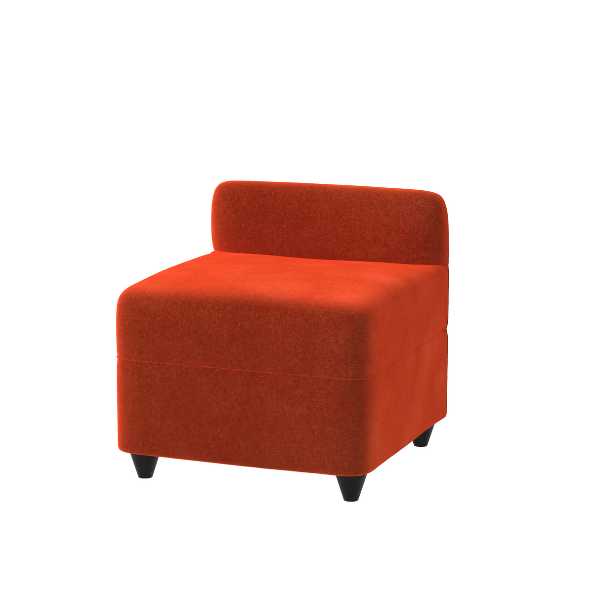 Angolo Pouf with backrest