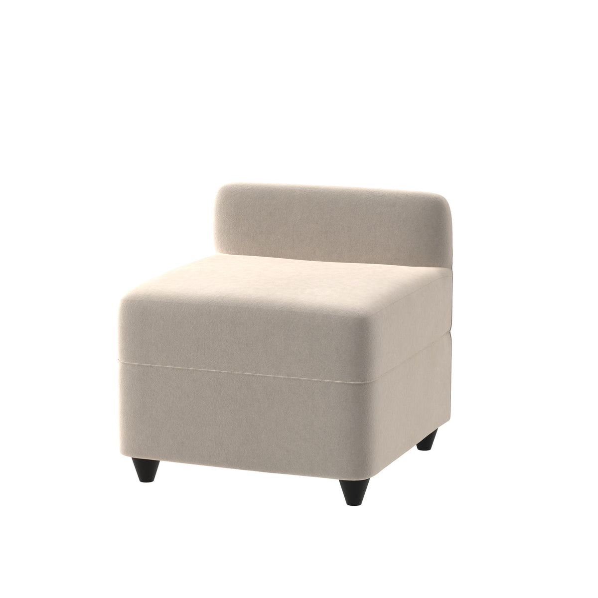Angolo Pouf with backrest